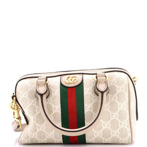 Gucci Mini Ophidia Convertible Boston Bag GG Coated Canvas